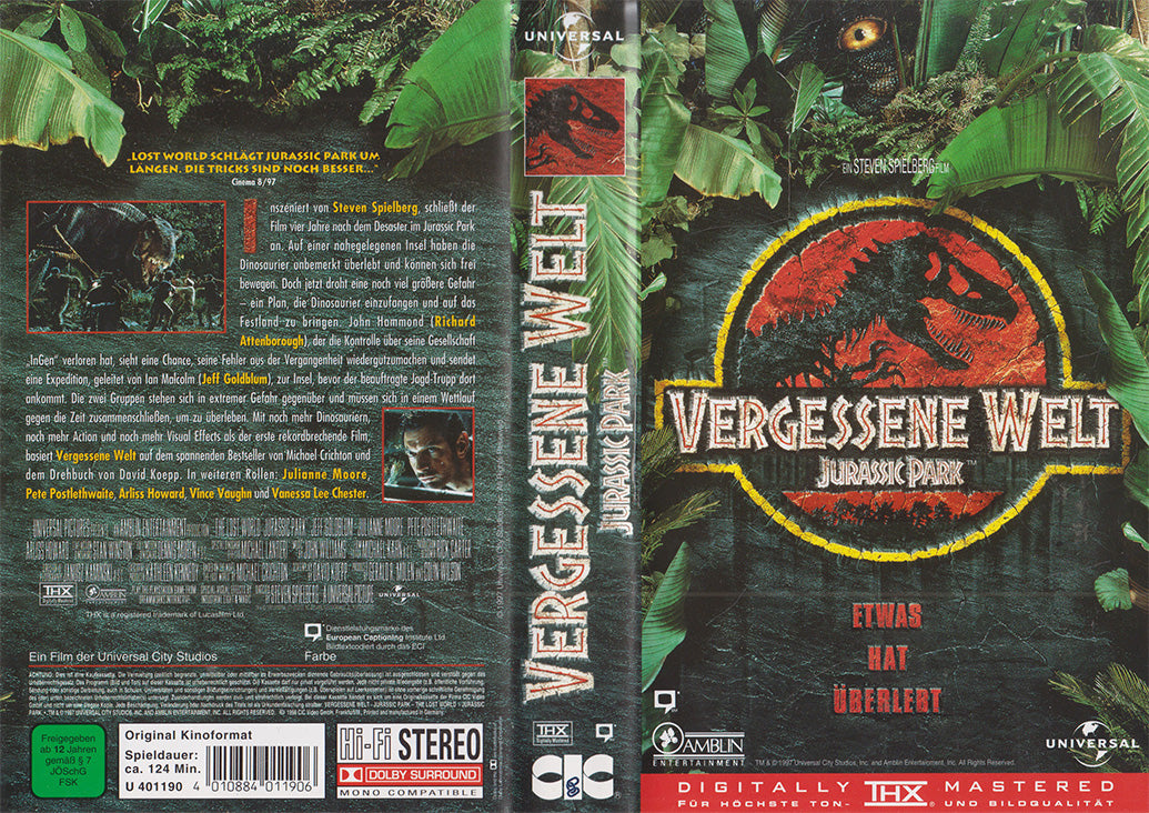 Vergessene Welt - Jurassic Park (VHS - 1998 - DE)
