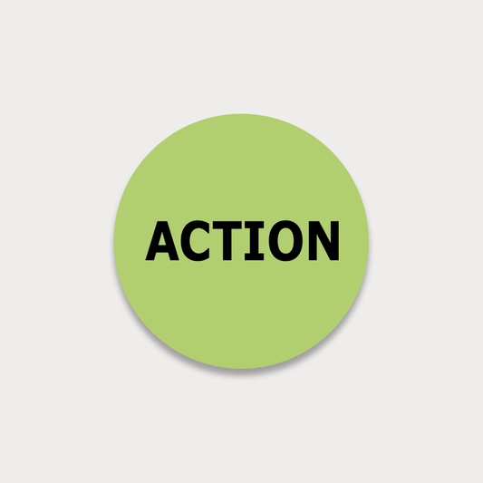 Action VHS Sticker 10er Pack