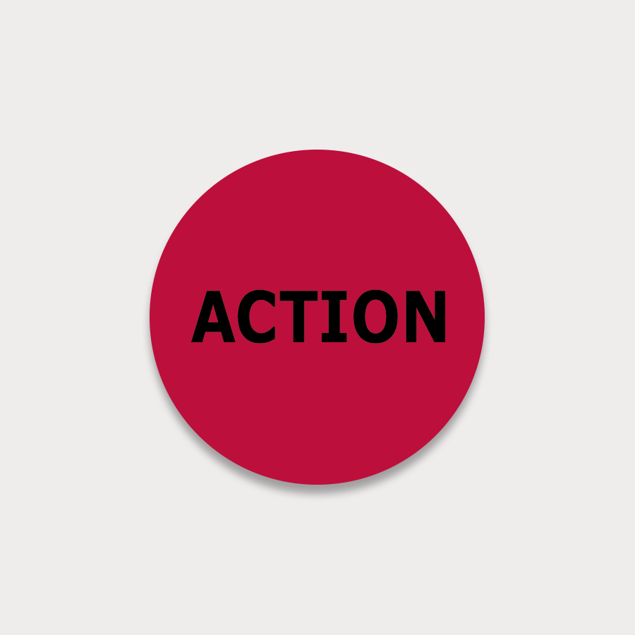 Action VHS Stickers 10-pack