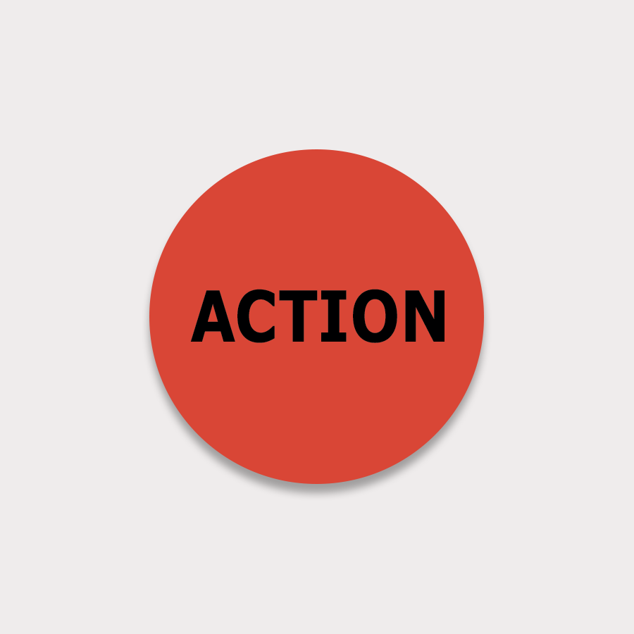 Action VHS Stickers 10-pack