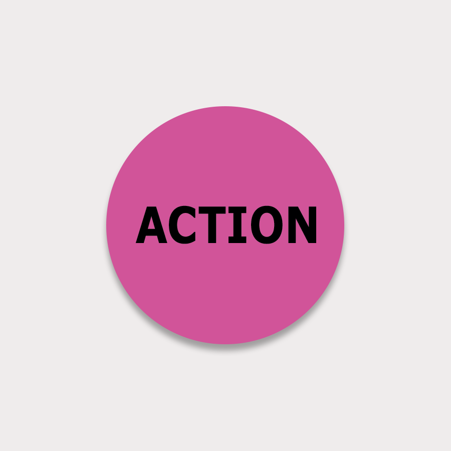 Action VHS Stickers 10-pack