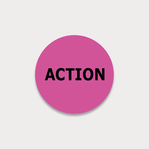 Action VHS Sticker 10er Pack