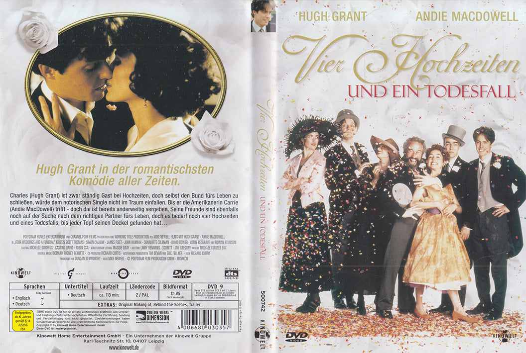 Quatre mariages et un enterrement (DVD - DE)