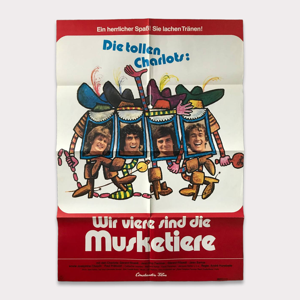 Die Tollen Charlots: Wir viere sind die Musketiere | DIN A1 Filmplakat