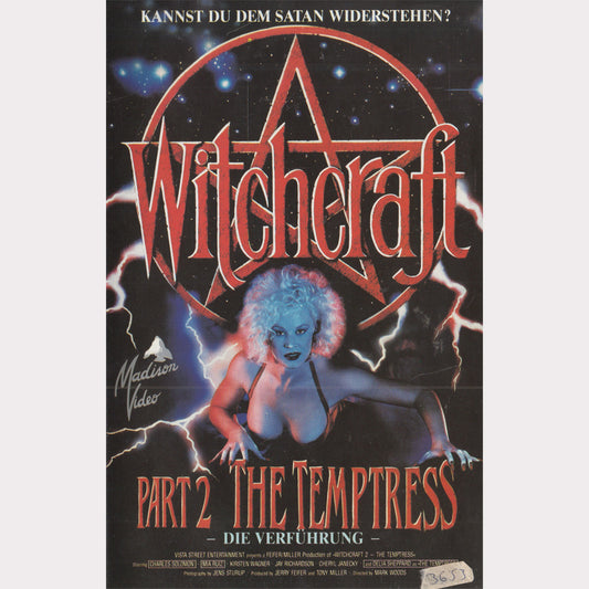 Witchcraft Part 2 The Temptress Die Verführung Madison Video 1992 VHS Kassette Cover