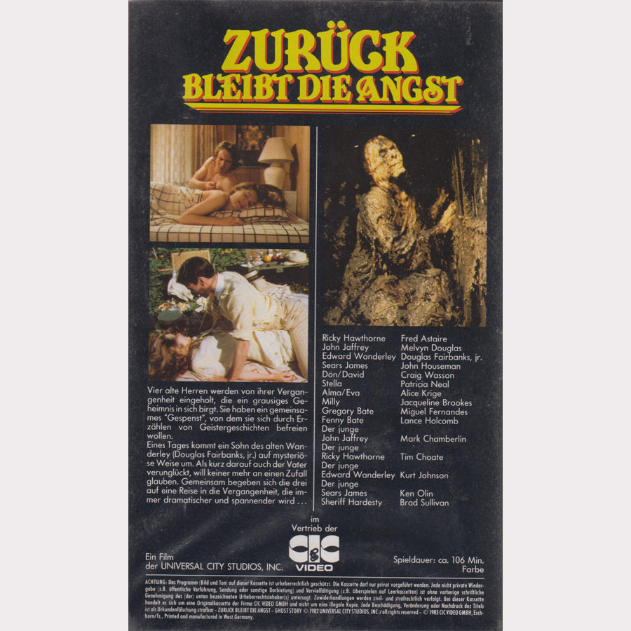 Zurück bleibt die Angst (VHS - 1985 - DE)